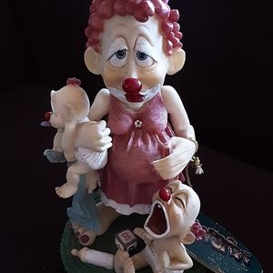 SLAPSTIX COLECTION HANDPAINTED FIGURINE,  "BAREFOOOT AND PREGNANT"